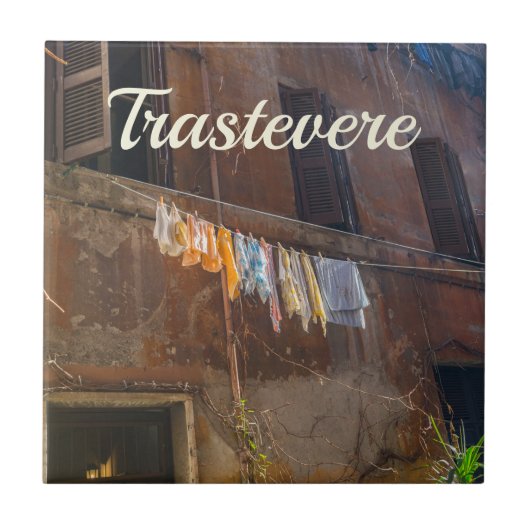Trastevere Rome Fliese (Vorderseite)