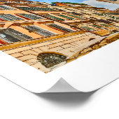 Trastevere Rome, Italien Aquarell Poster (Ecke)