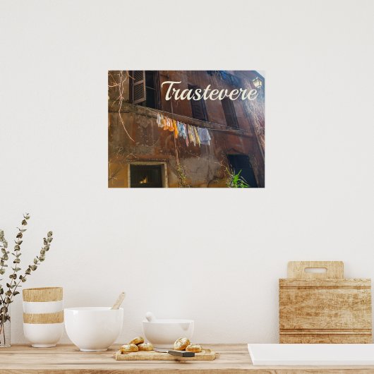 Trastevere Rome Poster (Küche)
