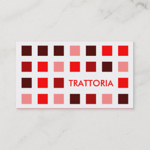 TRATTORIA (Mod-Quadrate) Visitenkarte