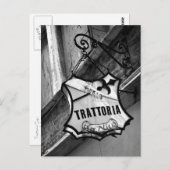 Trattoria Sign Postcard Postkarte (Vorne/Hinten)