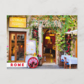 Trattoria Verde. Rom, Italien Postkarte (Vorderseite)