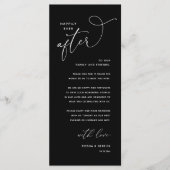 Trau-Dankeschön-Karte für das Hochzeitsdinner Programm (Vorderseite)
