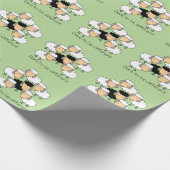 Trau dich anders zu sein schwarzes Schaf Geschenkpapier (Ecke)