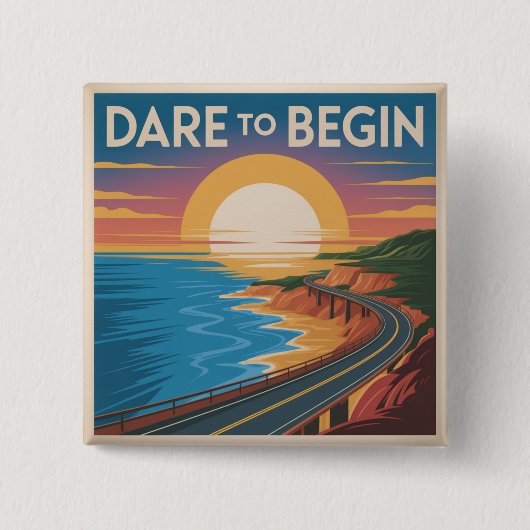 Trau dich anzufangen button (Vorderseite)