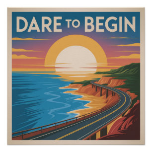 Trau dich anzufangen poster