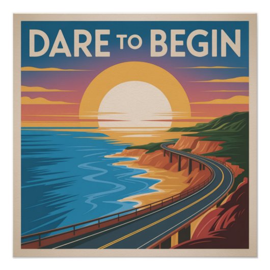 Trau dich anzufangen poster (Vorderseite)