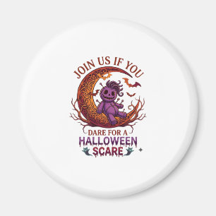 Trau dich Halloween Angst Lila Voodoo-Puppe Cresce Magnet