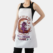 Trau dich Halloween Angst Lila Voodoo-Puppe Halbmo Schürze (InSitu)