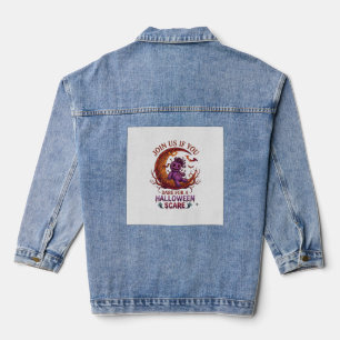 Trau dich Halloween Erschrecke Lila Voodoo-Puppe H Jeansjacke
