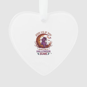 Trau dich Halloween-Schreckenslila-Voodoo-Puppe-Zu Ornament