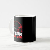 Trau dich, ich fordere dich lustiger Baseball Catc Kaffeetasse (Vorderseite Links)