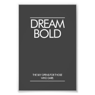 "Trau Dich“ Minimalistisches Büro-Poster Fotodruck