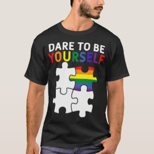 Trau Dich Selbst Zu Sein Lgbt Pride Puzzle Teil T-Shirt