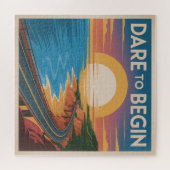 Trau dich zu beginnen puzzle (Horizontal)