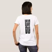 Trau dich zu träumen T-Shirt (Schwarz voll)