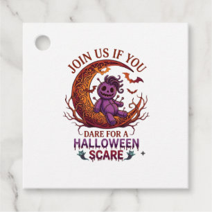 Trau Halloween Schreckenseffekt Lila Voodoo-Puppe Geschenkanhänger