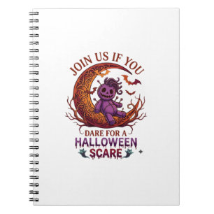 Trau Halloween Schreckenseffekt Lila Voodoo-Puppe Notizblock