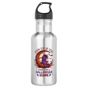 Trau Halloween Schreckensein Lila Voodoo-Puppe Hal Edelstahlflasche