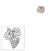 Traube 1x1 gummistempel (Stempel)