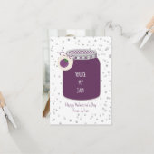 Traube Du bist mein Jam Foto Klassenzimmer Valenti Karte (Vorderseite/Rückseite Beispiel)