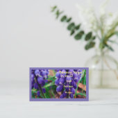 Traube Hyacinth Florist Visitenkarte (Stehend Vorderseite)