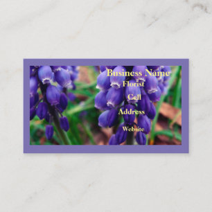 Traube Hyacinth Florist Visitenkarte
