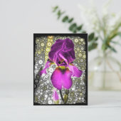 Traube Iris Postkarte (Stehend Vorderseite)