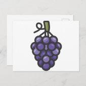 Traube Postkarte (Vorne/Hinten)