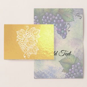 Trauben am Rebstock   Schöne Früchte Folienkarte