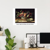 Trauben, Äpfel und Melonen von Louise Moillon Poster (Heimbüro)