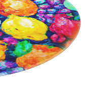 Trauben, Apfel- und Zitrusfrüchte. Jetzt kaufen Schneidebrett (Ecke)