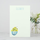 Trauben Aquarellfrucht Briefpapier (Stehend Vorderseite)