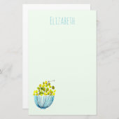 Trauben Aquarellfrucht Briefpapier (Vorne/Hinten)