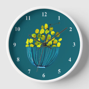 Trauben Aquarellfrucht Uhr