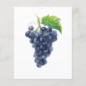 Trauben. Aquarellmalerei Flyer (Vorne)