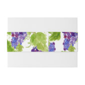 Trauben auf der horizontalen Traubenband Einladungsbanderole (Rückseitenbeispiel)