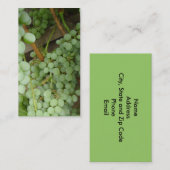 Trauben auf der Rebe-doppelseitigen Visitenkarte (Vorne/Hinten)