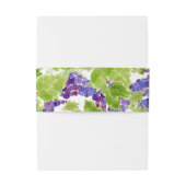 Trauben auf der vertikalen Traubenband Einladungsbanderole (Rückseitenbeispiel)