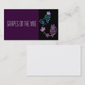 Trauben auf einer Rebe-Visitenkarte Visitenkarte (Vorne/Hinten)