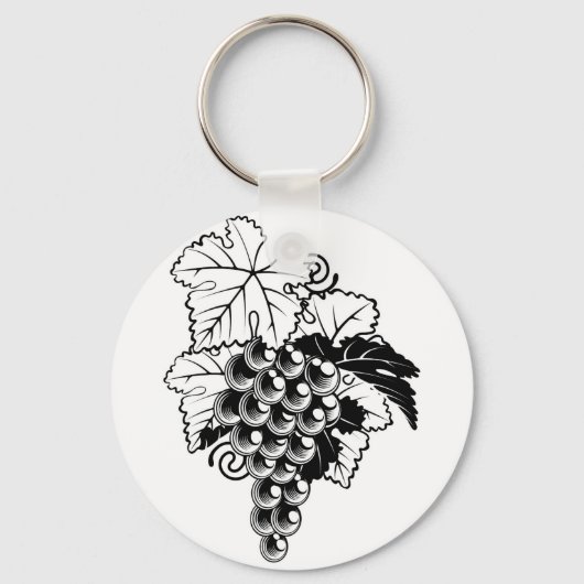 Trauben auf Grapevine Schlüsselanhänger (Vorderseite)