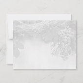 Trauben auf Rebflächen Save the Date Karte (Rückseite)