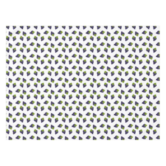 Trauben auf weißem Tablett Tischdecke (Vorderseite (Horizontal))