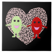 Trauben aus Liebe Tile Fliese (Vorderseite)