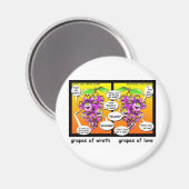 Trauben aus Zorn, Liebe, Kriegspass und T-Shirts Magnet (Vorderseite/Rückseite)