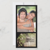 Trauben Blätter Weingartenhochzeit Danke (Vorderseite)