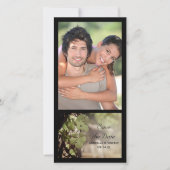 Trauben Blätter Weingartenhochzeit Sichern Datum Save The Date (Vorderseite)