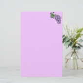 Trauben Briefpapier (Stehend Vorderseite)