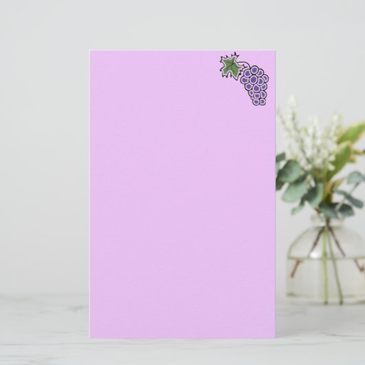 Trauben Briefpapier (Stehend Vorderseite)