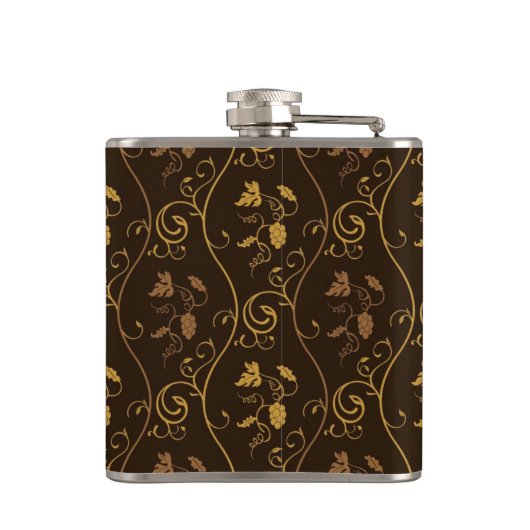 Trauben décor flachmann (Rückseite)